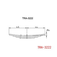 TRA-3222 拖車前鋼板彈簧