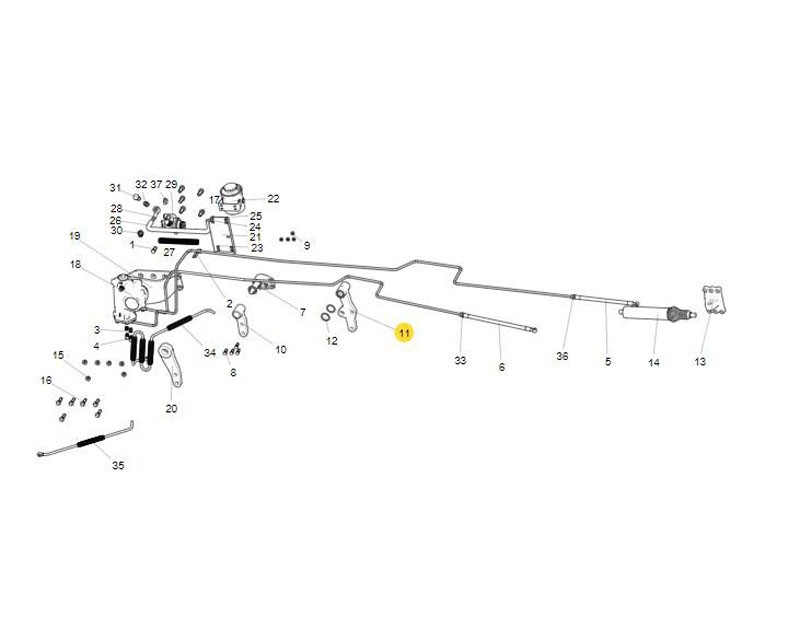 WG9731470116  后过渡摆臂,Back transition swing arm,济南向前汽车配件有限公司