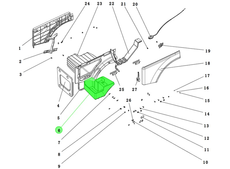 DZ16251230029  下工具箱体/DZ16251230029  下工具箱体