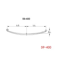 Kenworth前钢板弹簧 59-400 K2231073 HK1073-100