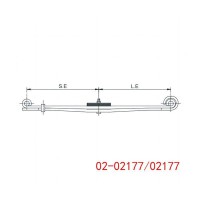02-02177 02177 重型汽車前鋼板彈簧