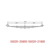 55020-25G00 55020-21G00 后鋼板彈簧