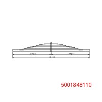 5001848110 雷諾 輕型車后鋼板彈簧