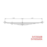 E4TZ5560B E47A5560CA FORD 福特 后板簧