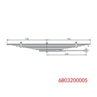 6803200005 福萊納 重型汽車鋼板彈簧
