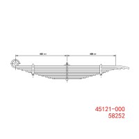 45121-000 58252 Hendrickson 后鋼板彈簧