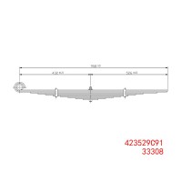 423529C91 33308 Hendrickson Tandem 后板簧