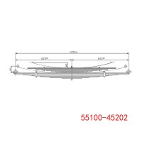 55100-45202 現(xiàn)代 后鋼板彈簧