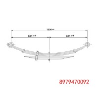 8979470092 ISUZU 五十鈴 鋼板彈簧總成