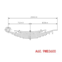 A60.9WB3600 依維柯 卡車小型客車板簧