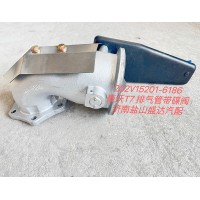 豪沃T7排氣管帶蝶閥202V15201-6186