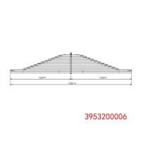 3953200006 奔馳 后鋼板彈簧總成