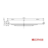 MB339458 三菱 鋼板彈簧總成