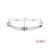 沃尔沃后钢板弹簧总成 257847