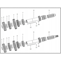 8DS240A-1701056 中间轴传动齿轮 Driver gear