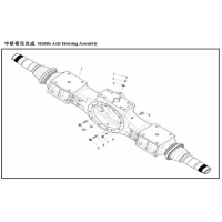 HDZ40T731486002_2 02203 中桥总成 Middle Axle