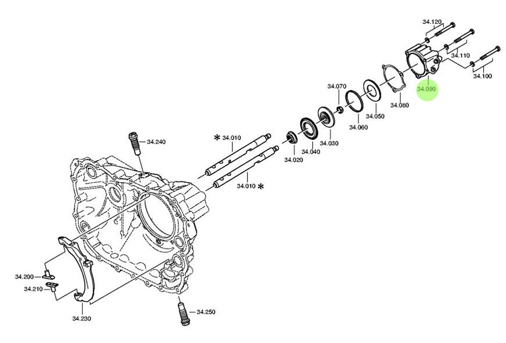 1325 334 013  换挡气缸盖,Shift cylinder head,济南向前汽车配件有限公司