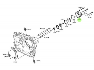 1325 334 013  换挡气缸盖,Shift cylinder head,济南向前汽车配件有限公司