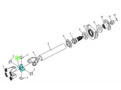 PHWJ-707-00A  万向节,Universal joint cross shaft,济南向前汽车配件有限公司