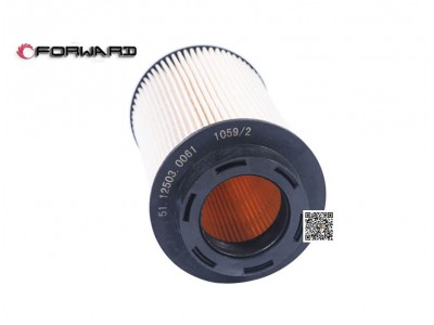 201V12503-0061   燃油滤清器芯 带O形圈,Fuel filter core with O-ring,济南向前汽车配件有限公司