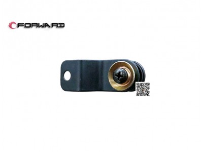 DZ14251710013  左侧窗玻璃弹簧锁铰链,Left window spring lock hinge,济南向前汽车配件有限公司