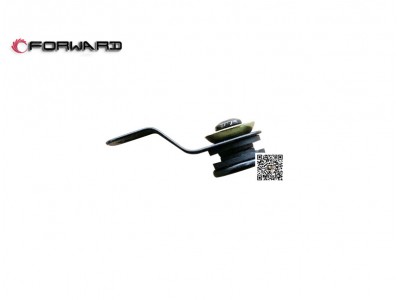 DZ14251710013  左侧窗玻璃弹簧锁铰链,Left window spring lock hinge,济南向前汽车配件有限公司