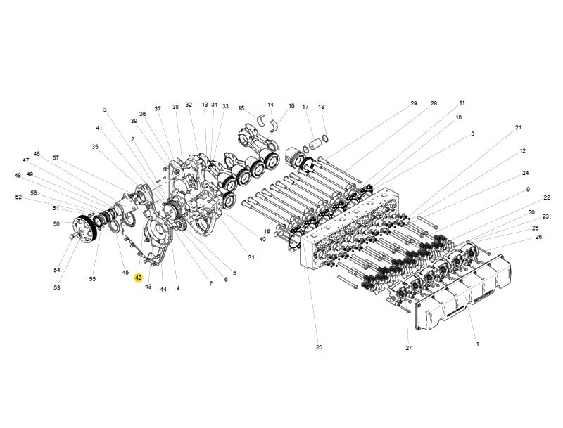 080V01305-5144,Housing covef for timing gear,济南向前汽车配件有限公司