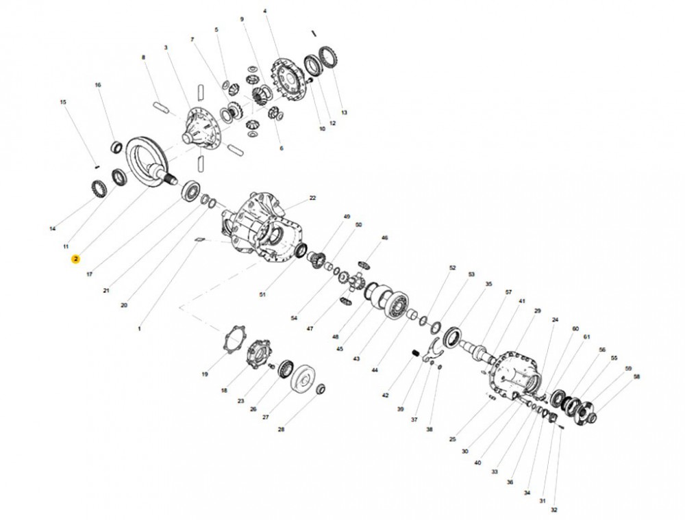 AZ7117328046  中桥锥齿轮副,Middle bridge bevel gear pair,济南向前汽车配件有限公司