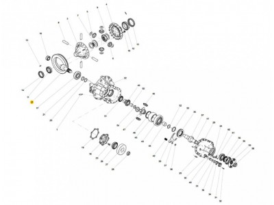 AZ7117328046  中桥锥齿轮副,Middle bridge bevel gear pair,济南向前汽车配件有限公司