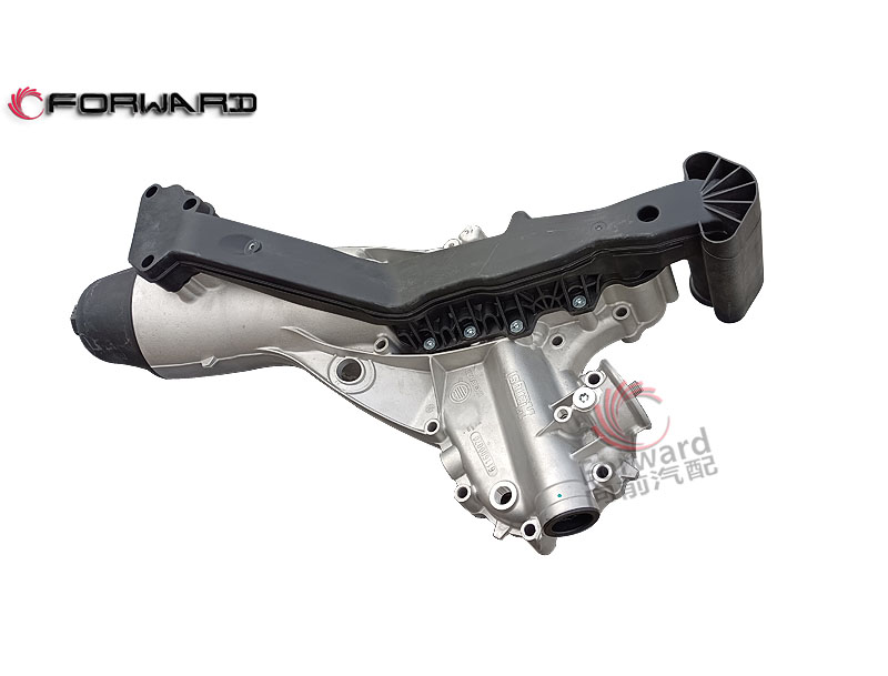 611600070166 机油滤清器及冷却器总成,Oil filter/cooler assembly,济南向前汽车配件有限公司