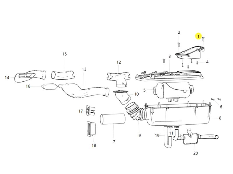 710W61949-0040   吸气喇叭口,Suction horn,济南向前汽车配件有限公司