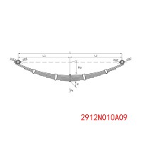 2912N010A09 卡車配件底盤懸架板簧