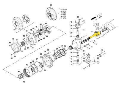HD90009420228 传动轴（带差速锁）,Drive shaft (with differential lock),济南向前汽车配件有限公司