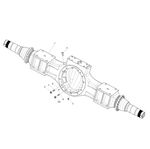 4110702811007 驱动桥桥壳总成HD90149336490