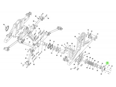 DZ91259520211 平衡轴左壳盖,Balance shaft left shell cover,济南向前汽车配件有限公司