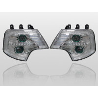 重汽豪沃T7大灯总成前大灯原厂新杠灯全LED大灯