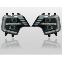 重汽豪沃T7大灯总成前大灯原厂新杠灯全LED大灯