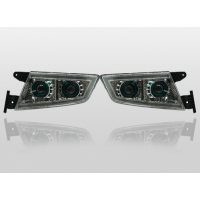 重汽汕德卡双透镜全LED大灯 适配重汽全车配件