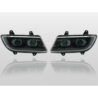 重汽汕德卡悍威2.0双透镜全LED大灯 适配重汽全车配件