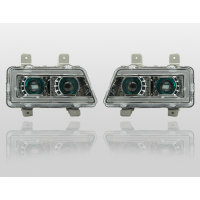 外贸出口东风天锦二代全LED大灯总成二代三代自卸车前大灯