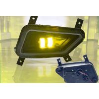 三一重卡防雾英杰透镜前雾灯配件全LED大灯总成