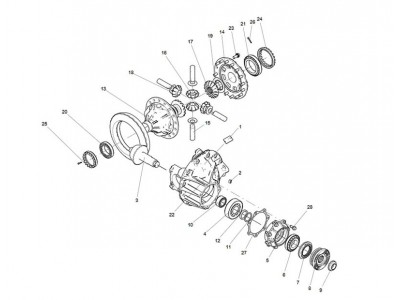 710-35199-6618  被动-主动锥齿轮副,Bevel gear pair,济南向前汽车配件有限公司