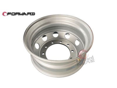 DZ9325619016  9.00x22.5一件幅板式车轮总成,Rim assembly,济南向前汽车配件有限公司