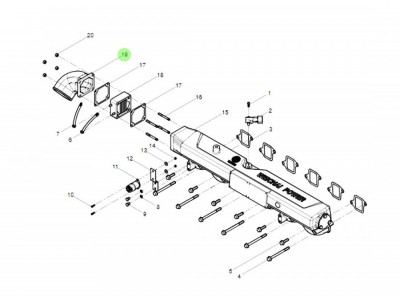 612600117167  进气接管,Inlet nozzle,济南向前汽车配件有限公司