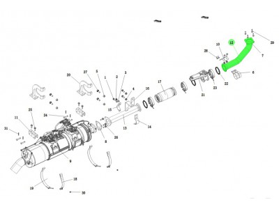 DZ98149547036 排气管总成(一),Exhaust Pipe Assembly (I),济南向前汽车配件有限公司