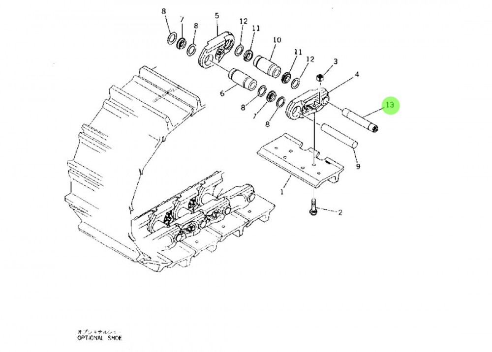 176-32-11191  履带板主销,Main sales of track plates,济南向前汽车配件有限公司