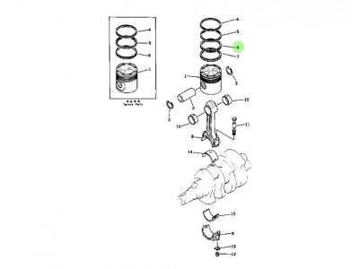 6128-31-2070  活塞环,PISTON RING ASSEMBLY (PER CYLINDER),济南向前汽车配件有限公司