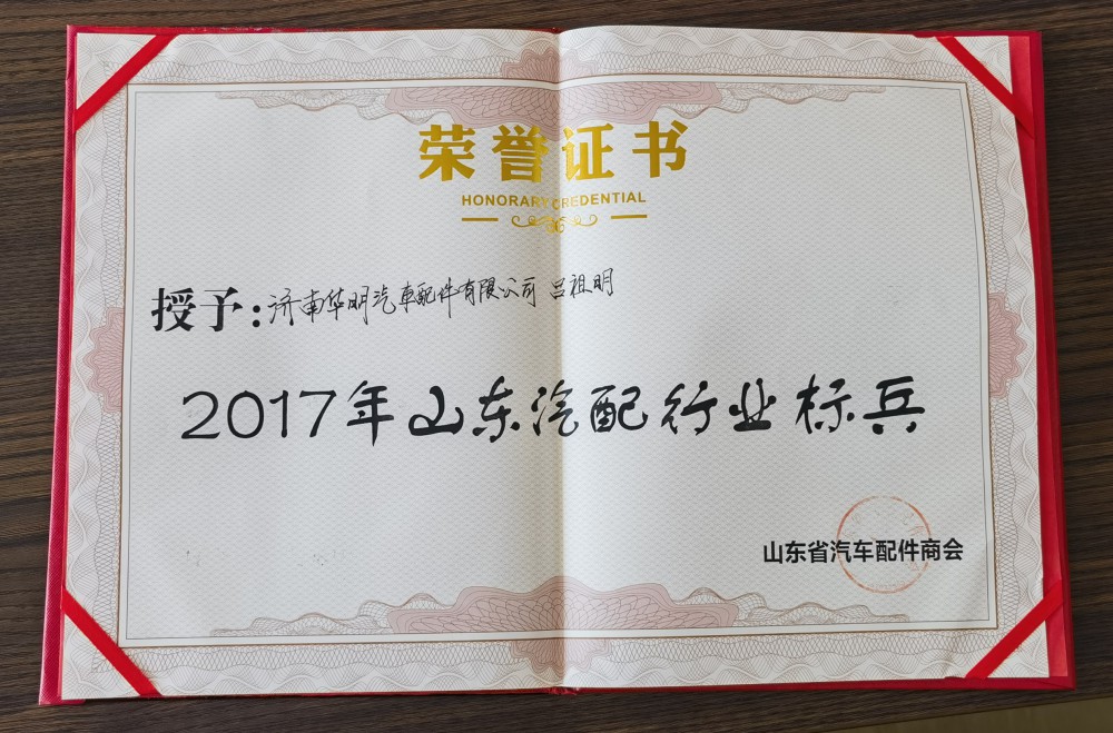 山東汽配行業標兵