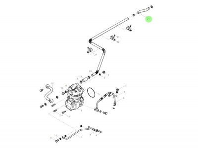 1001531747  气路连接胶管,Gas line connection rubber hose,济南向前汽车配件有限公司