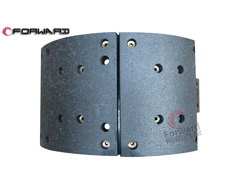 HD90129340422 制动蹄总成,Brake shoe assembly,济南向前汽车配件有限公司